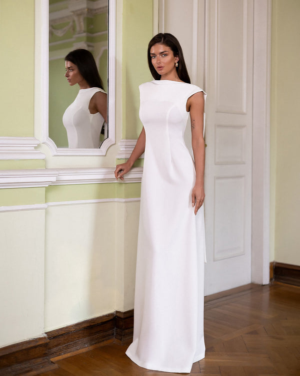Athena Bridal Cape Gown