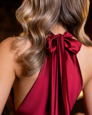 Veloura Halter Mini Dress