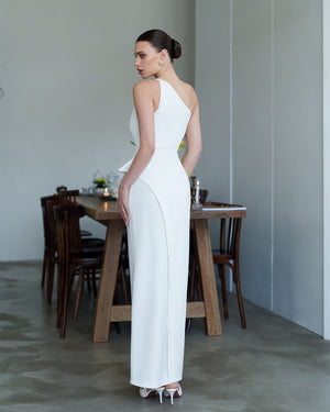 Aurora Bridal One Shoulder Dress