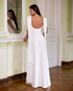 Athena Bridal Cape Gown
