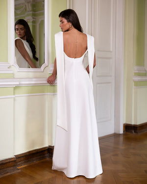 Athena Bridal Cape Gown