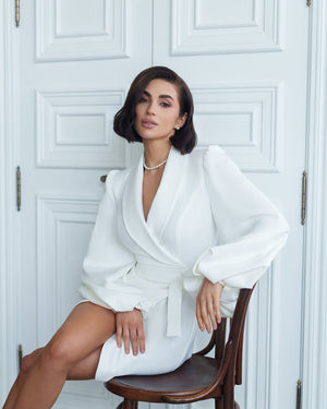 Liteyne Bridal Wrap Dress