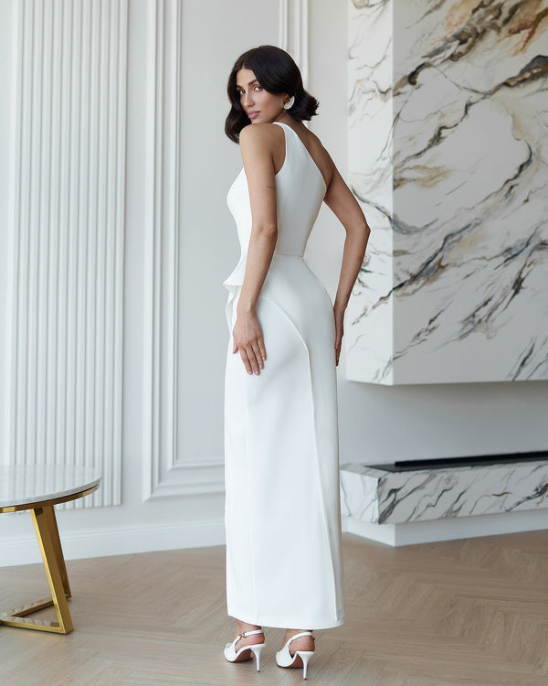 Aurora Bridal One Shoulder Dress
