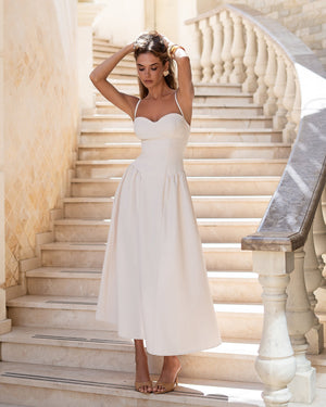 Odette Bridal Midi Dress