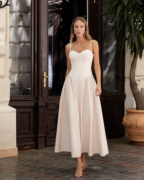 Odette Bridal Midi Dress