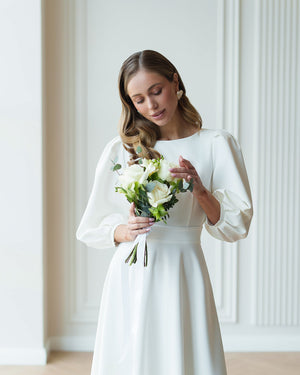 Valerie Bridal Midi Dress