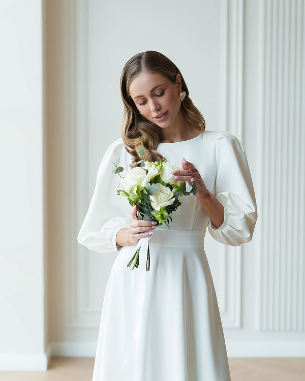 Valerie Bridal Midi Dress